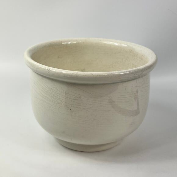 Vintage Boch Belgium Chamber Pot Ironstone Glazed Belgium Ware 6"x8" Pre-War Era - Picture 4 of 15